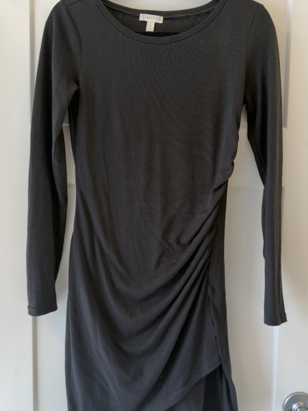 Leith black small fitted dress